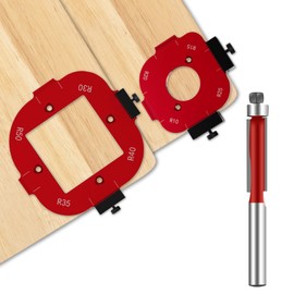 ETCYAOXIN Router Templates and Jigs for Woodworking,Guides and Edge Guide for Precision Routing,Router Tool,Corner Radius Templates for Routers R10/R15/R20/R25/R30/R35/R40/R50