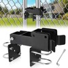 Liznkjious Chain Link Gate Latch, Strong Arm Double Gate Latch