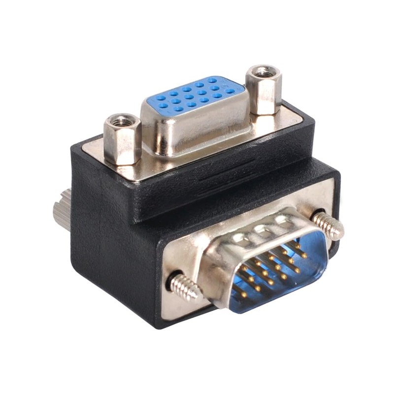 NFHK Adaptador VGA Macho a Hembra 15 Pines 270 Grados