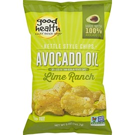 Good Health Avocado Oil Kettle Style Lime Ranch Chips 5 oz. Bag (4 Bags)
