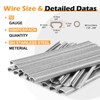KIMSING SC760 16 Gauge 5/8'' Crown Stainless Steel C Ring
