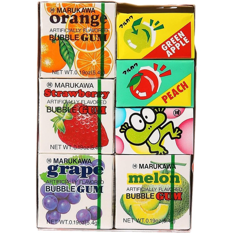 Marukawa 7 Pack Bubble Gum 1.29oz (3 Pack)