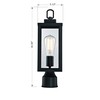 WISBEAM Outdoor Post Light, Pole Lantern, E26 Base 60W Max,