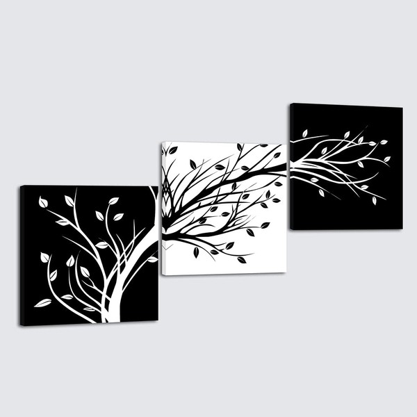 Wieco Art 3 Piece Canvas Prints Wall Art for Living