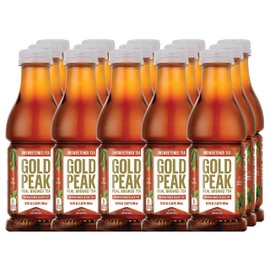 Gold Peak Unsweet Tea 16.9oz, 15 Pack Bottles, Black Tea