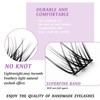 Eyeash Clusters DIY Lash Extensions, 100PCS Natural Individual Lashes Wispy,