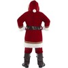 Boveco 10PCS Deluxe Christmas Santa Claus Costume Men Santa Suit