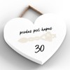 Global Designs 30Th Wedding Anniversary Welsh Love Spoon Wooden Heart