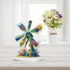 Meecaa Windmill Flower DIY Diamond Desktop Ornament Kit Special Shaped