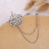 QPHYFXF Gifts for Husband: Retro Crown Lapel Pin with Long