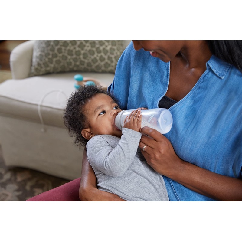 NUK Smooth Flow - Biberón anticólicos, 5 onzas, elefante