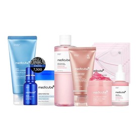 [medicube] Affordable Glass Glow Skincare Set | Includes 8 TOP-SELLING products for Gentle Skin Renewal