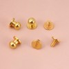 Button Rivets Screw Rivets, 20 Pieces Round Head Copper Rivets