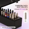 PANA Rectangle Nail Drill Bit Holder Display Organizer Case -