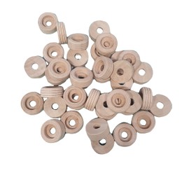 100 Wooden Birch Tracked Wheels for Toys/Models etc (30x30x12mm)