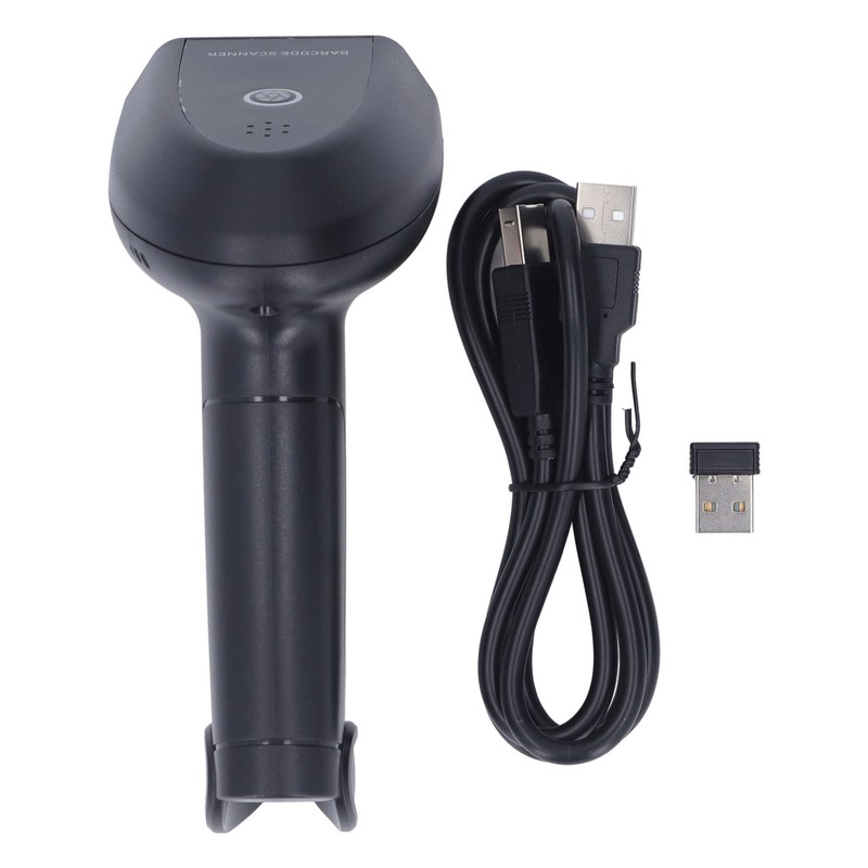 Barcode Scanner Bluetooth 2.4GHz Wireless CCD Red Light Rechargeable 1D