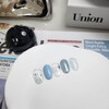 Blue fresh flower powder nails - double-sided tape / 블루생화파우더
