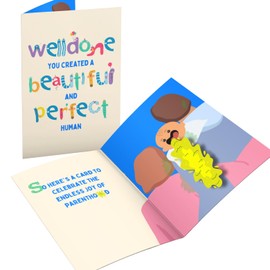 Funny Spew & Shake Baby Card – Hilarious Gag with Cheeky Humour – Sound & Motion Surprise – Perfect for New Parents, Mum or Dad – Ideal for Mother’s Day or Father’s Day