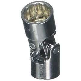 SK Hand Tool 40565 12 Point 15mm Drive Flex Socket, 3/8-Inch, Chrome