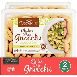 Tuscanini Gluten Free Potato Gnocchi, 16oz (2 Pack) | Imported from Italy, Low Fat, Ready in Minutes