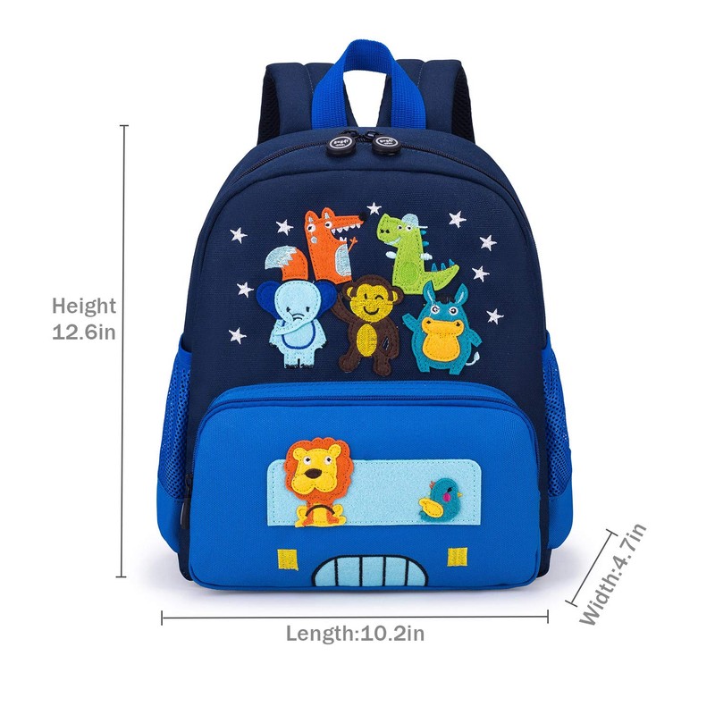willikiva Cute Zoo Small 3D Backpack Boys Girls Toddler Backpack