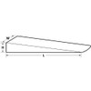 Ajax Tools 883 Wedge 3/4 x 1-1/2 x 8