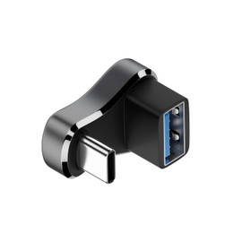 Poyiccot U Shaped USB C to A Adapter, 180 Degree Male to Female Adapter, 10Gbps OTG Converter With Wider Space Support 4K@60hz for Steam Deck, MacBook Pro (1Pack)