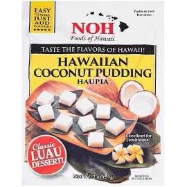 NOH Foods of Hawaii HAWAIIAN COCONUT PUDDING Haupia Classic Luau Dessert (2 oz)