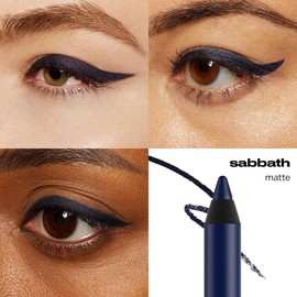 URBAN DECAY 24/7 Glide-On Waterproof Eyeliner Pencil - Smudge-Proof, Long-Lasting, Transfer-Proof, Up to 16HR Wear, Smooth No-Tug Formula, Sabbath (Deep Navy Matte) - 0.04 oz