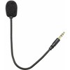 Jowxsx Black Headset Microphone Adjustable 360 Degrees Bendable Jack Headphone