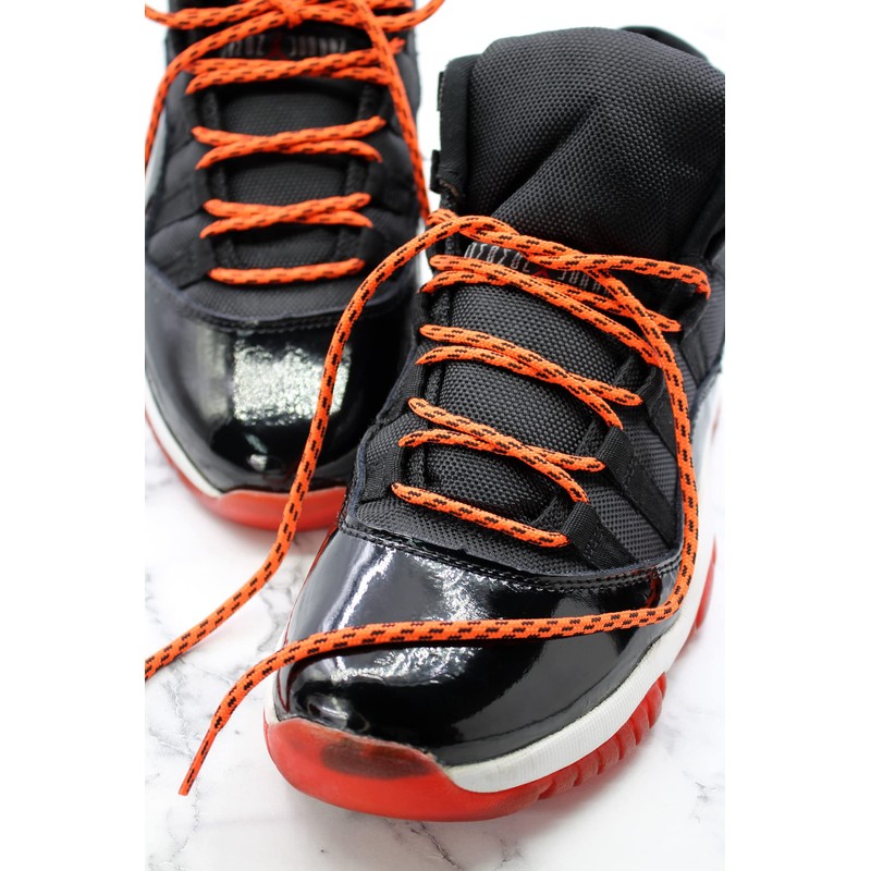 COOL LACE Round Athletic Shoelaces Shoe Laces for Sneakers, Orange