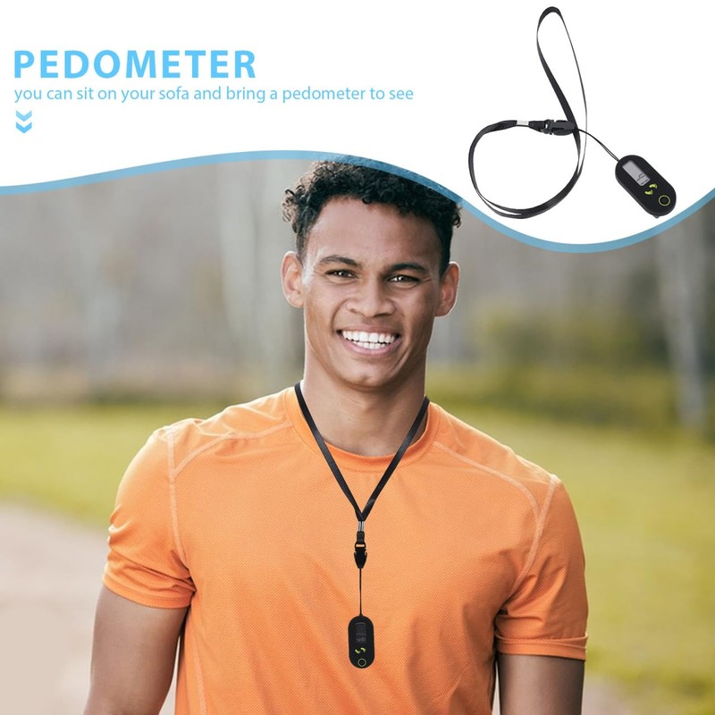 Kisangel Clip on Step Counter for Walking, Mini 3D Pedometer,