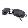 Matrix Agent Smith Square Sunglasses men Ultralight Rimless, Black, Normal