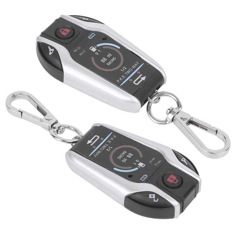 Qiilu 12V 2 Way Motorcycle Security Alarm System with Remote