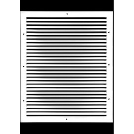 HVAC Premium 14'' X 30" Aluminum Return Grille - Easy Air Flow - Linear Bar Grilles [Outer Dimensions: 15.875'' w X 31.875'' h]