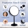 MIRRORVANA 20X Magnified Makeup Mirror with Stand - Double Sided