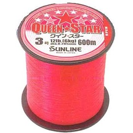 SUNLINE Queen Star Nylon Line, 656.2 yd (600 m), No. 7, Pink