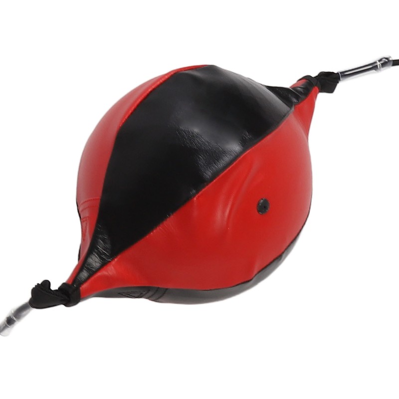 Double End Punching Ball with Adjustable Cord Inflator PU Leather