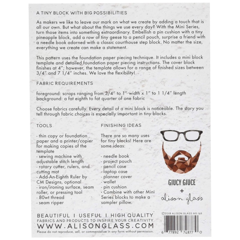 Alison Glass Mini Series Criss Cross Pattern