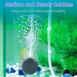 AQUANEAT Air Stone Disc, 4 Packs, Aerator Bubble Diffuser, Air Pump Accessories for Hydroponics, Aquarium Fish Tank, Ponds, DWC Reservoirs and Circulation System (1.5 inch)