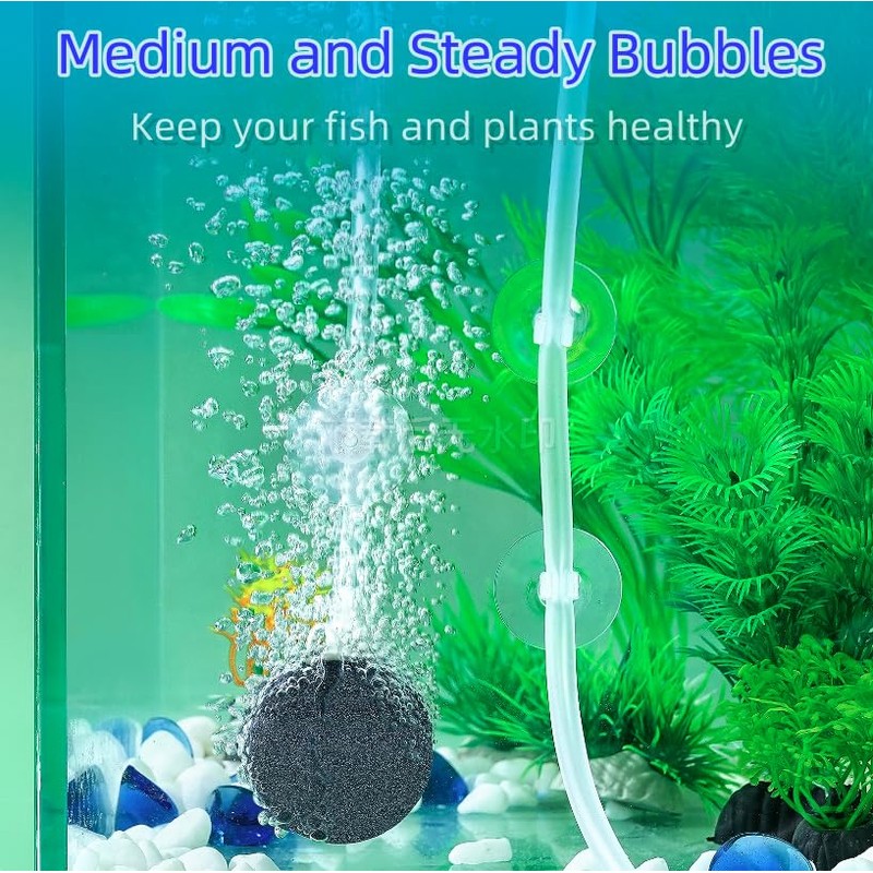 AQUANEAT Air Stone Disc, 4 Packs, Aerator Bubble Diffuser, Air