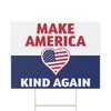 Moonlight4225 Make America Kind Again v2 18x24-inch Yard Sign (Outdoor,