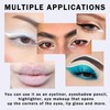 12PCS White Eyeliner Pencil Set,High Pigmented Smudge-Proof White Eye Liner