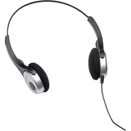 Grundig Digta 565 Black/Silver Headband Wired Headset – Headsets (Headband Hairband, Headband, 95dB, 2.6 m, Black/Silver)