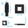 Straight Shower Arm with Flange Ceiling Mount Square Shower Extender