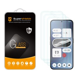 Supershieldz (3 Pack) Designed for Nothing Phone (2a) / (2a) Plus Tempered Glass Screen Protector, Anti Scratch, Bubble Free