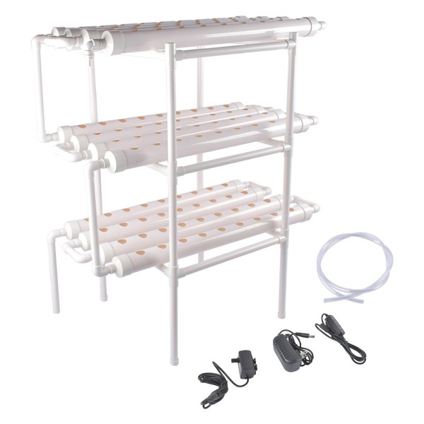 Floor-Standing Hydroponic Grow Kit, 3 Layer 108 Plant Sites 12