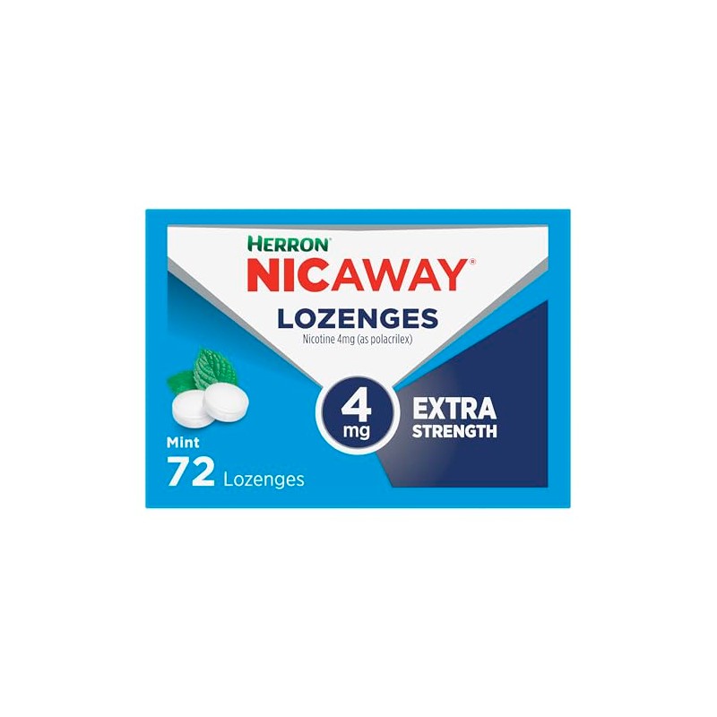 Nicaway 4mg Stop Smoking Mint Lozenge (Pack of 72)