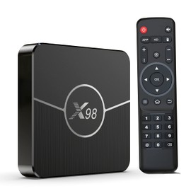 Xilibod Android 11 TV Box 2GB RAM 16GB ROM S905W2 Quad Core CPU Mali-G31 MP2 GPU H.265 Decoding 2.4G/5G WiFi 100M DLAN Smart TV Box - Model No.: X98plus 2GB 16GB