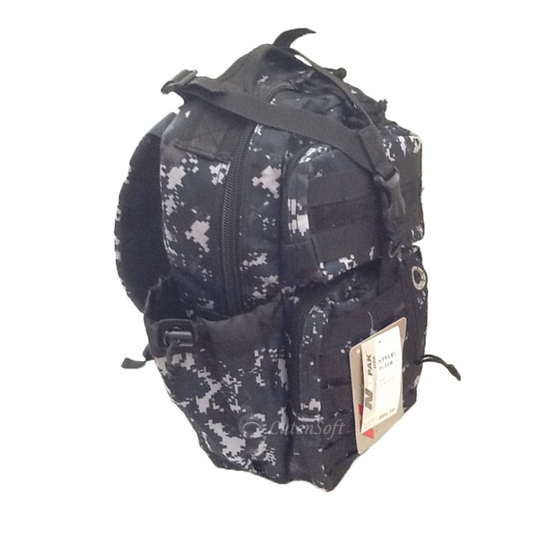 Nexpak 18" 1200cu. in. Tactical Sling Shoulder Hiking Backpack TL318 DMBK Digital Camouflage